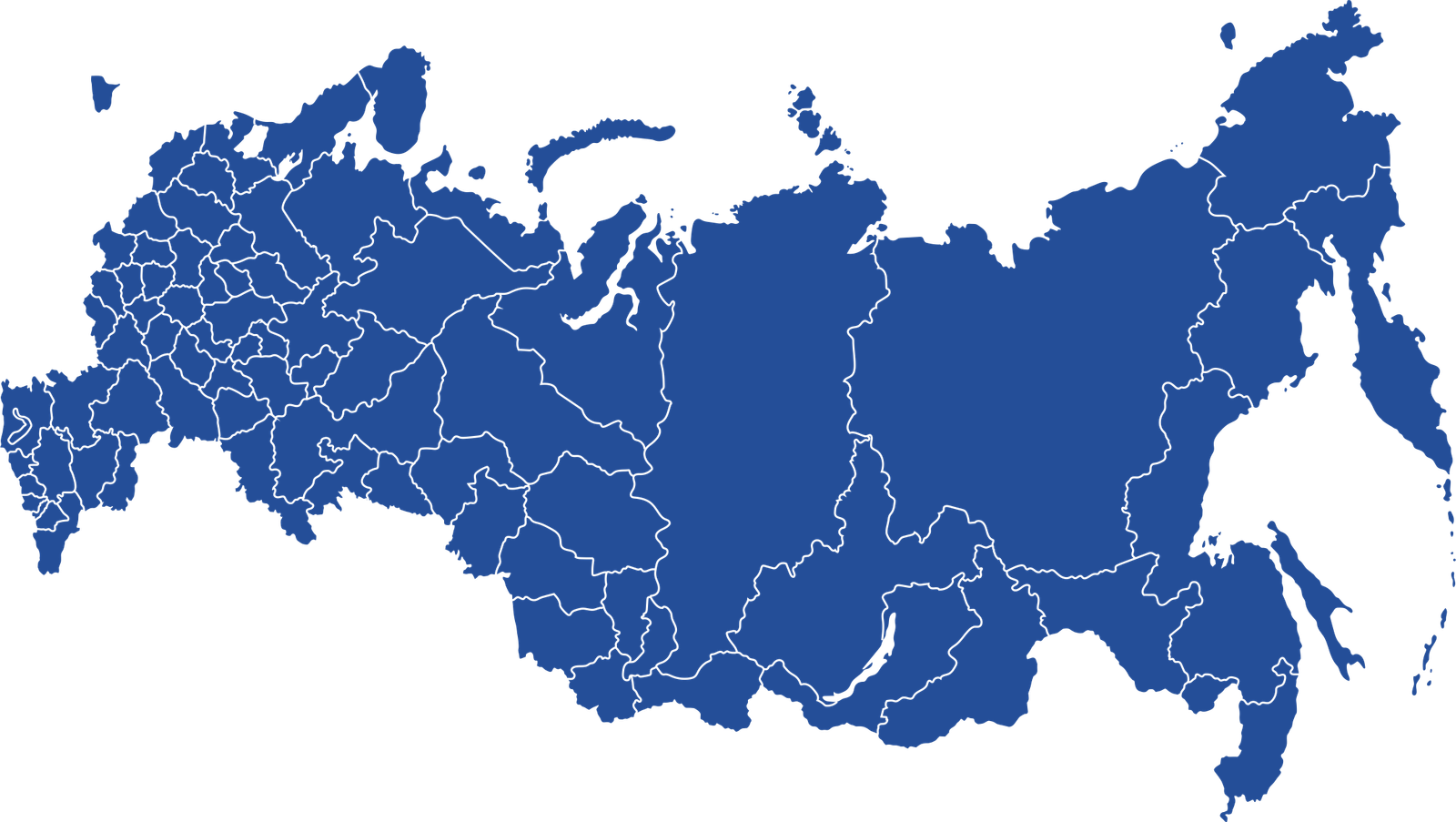 Карта географии поставок по России